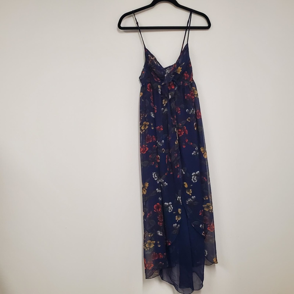 Victoria's Secret Gold Label Sheer Long Nightgown S Blue Floral Romantic Sexy